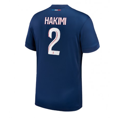 Fotbalové Dres Paris Saint-Germain Achraf Hakimi #2 Domácí 2024-25 Krátký Rukáv